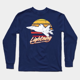 Retro F-35 Lightning Long Sleeve T-Shirt